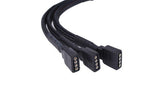 Alphacool Cable En Y Rgb De 4 Pines > 3x 4 Pines Negro, 30 Cm