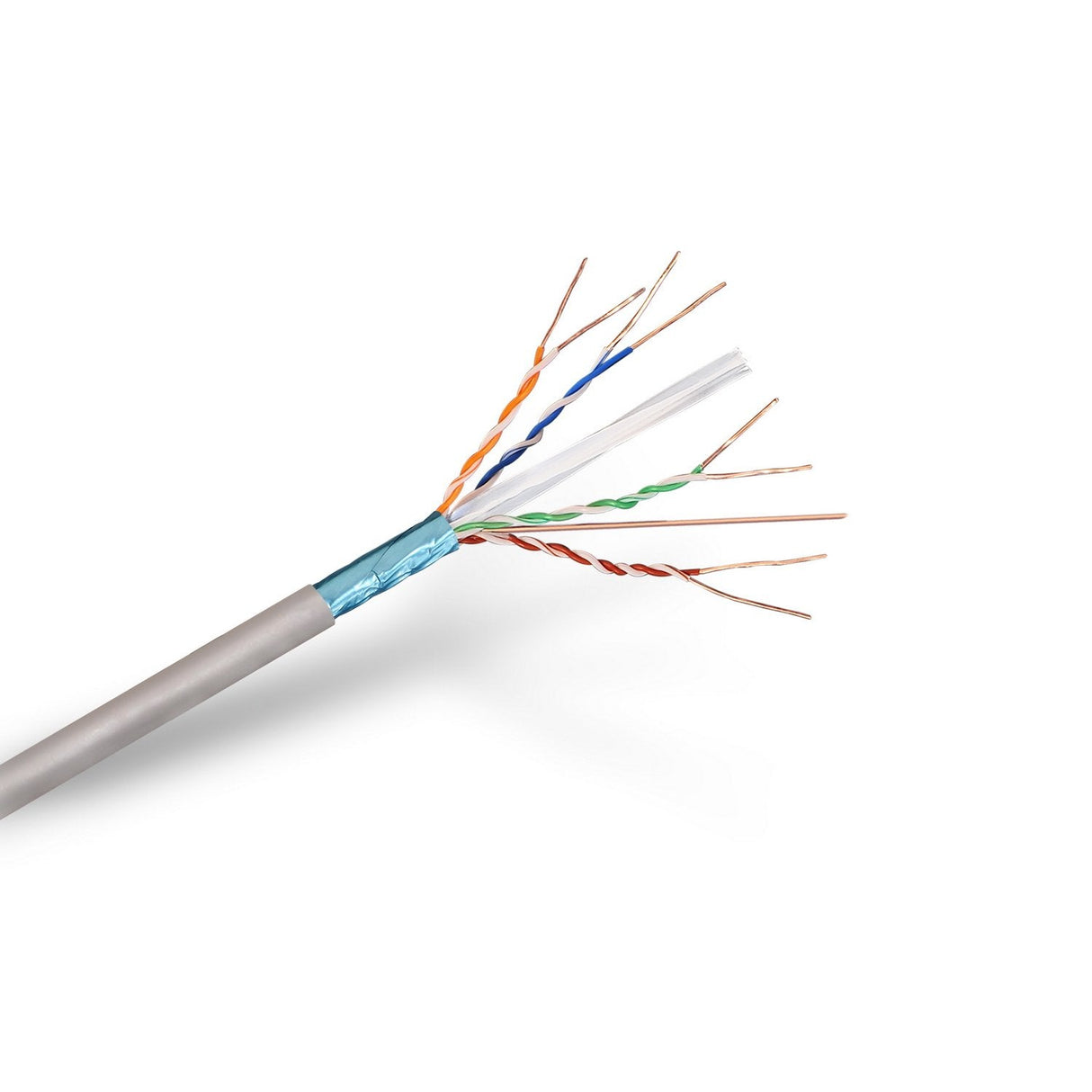 Aisens Bobina Cable Rj45 Cat.6 Ftp Rigido Awg24 - 305m 100% Cobre - Gris