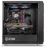 Caja Pc Nox Torre Atx Hummer Nova Argb 2xven 200mm Argb/Control Led/Lateralcristaltemplad Nxhummernova