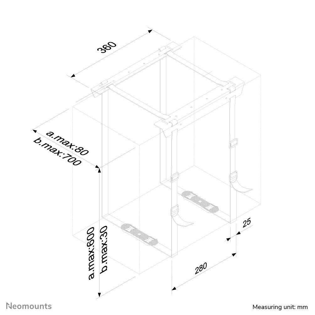 Newstar Cpu-D025blacksoporte De La Unidad Del Sistemainstalable Debajo Del Escritorionegro