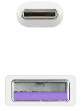 Cable Usb 2.0 3a, Tipo Usb-C/M-A/M, Blanco, 3.0 M