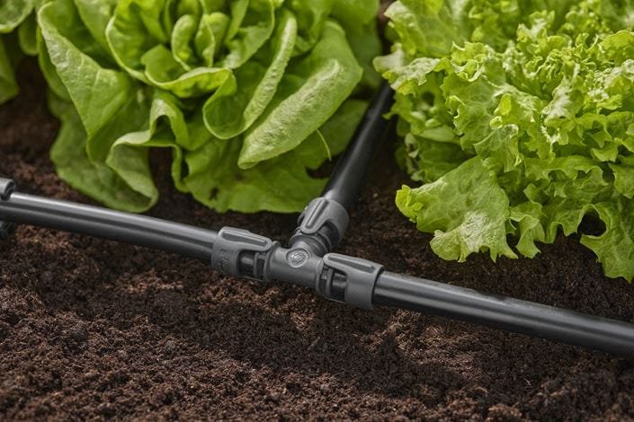 Gardena Micro-Drip-System Pieza En T De 13 Mm (1/2"), Conexión (Gris Oscuro, 2 Piezas 13201-20