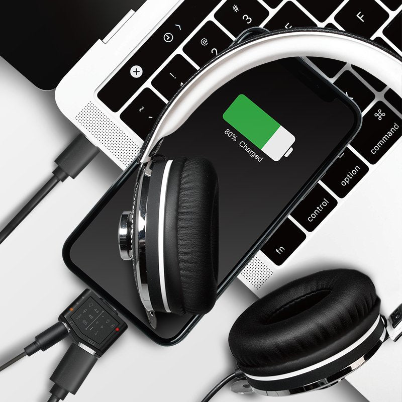 Logilink Adaptador Audio M. Eq, 2xusb-C -> 3,5mm/F,96khz W/Pd