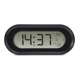 Hama Samos Reloj Despertador Digital - Patalla Lcd - Funcion De Repeticion De Alarma - Alarma De Aniversario -