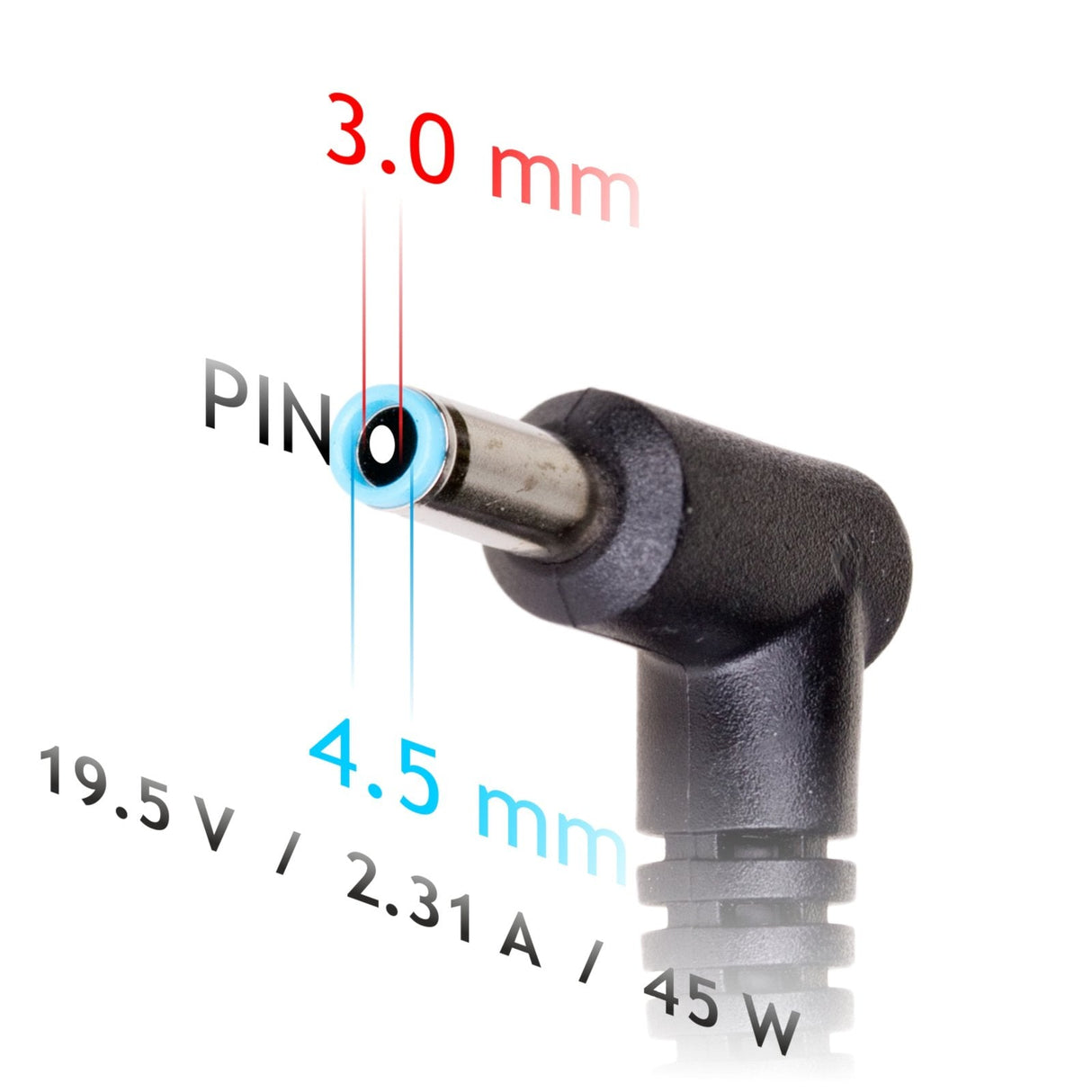 Akyga Ak-Nd-68 19.5v / 2.31a 45w 4.5 X 3.0 Mm + Pin Dell 1.2m