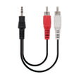 EAN 8433281001107 - Nanocable 10.24.0305 cable de audio 5 m 3,5mm 2 x RCA Negro imagen 1