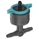 Gardena Micro-Drip-System Goteros En Línea Ajustables 1-8 L/H, Con Compensación De Presión (Negro/Turquesa, 5 Piezas 13314-20