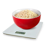 Nedis Bascula De Cocina  Digital  Cristal 3mm / Plastico   Blanco