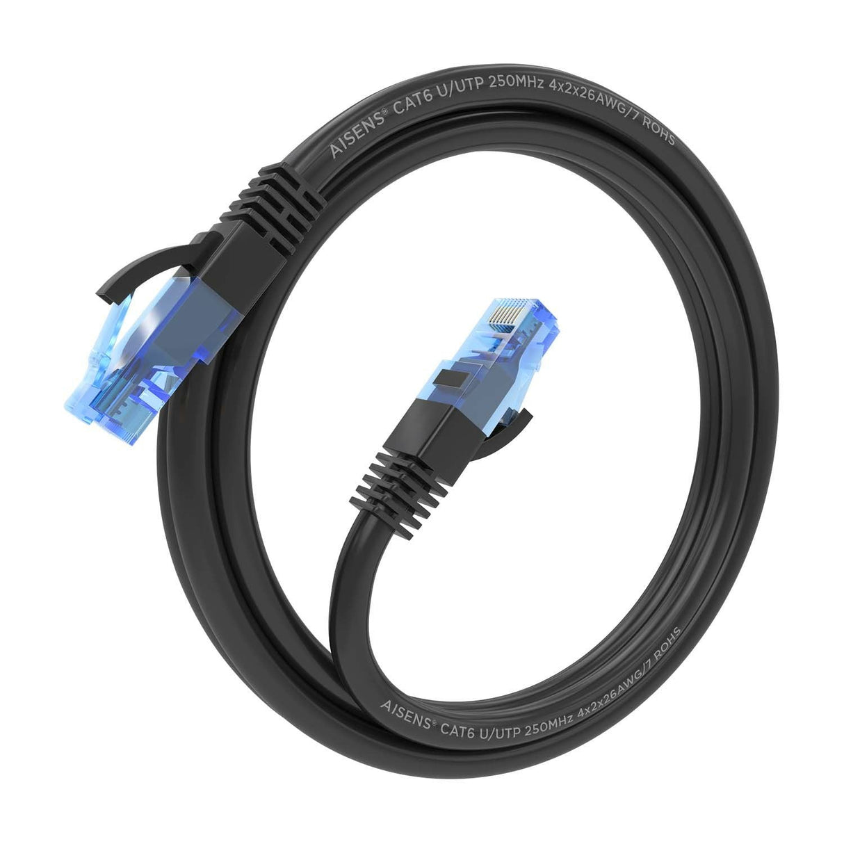 Aisens Cable De Red Rj45 Cat.6 Utp Awg26 Cca - 1m - Negro
