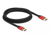 Cable Hdmi Delock Ultra High Speed I 48 Gbps 8k 60 Hz Rojo 2 M Zertifiziert