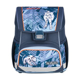 Herlitz Loop Plus Techmech Juego De Mochila Escolar Niño Poliéster Azul, Naranja