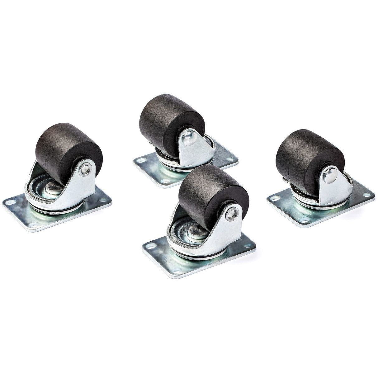 Startech.Com Ruedas De Servicio Pesado Para Racks O Armarios De Servidores - Juego De 4 Ruedas Universales M6 De 2 Pulgadas - Patrón De 45x75mm - Para Racks De 4 Columnas - De Plástico Y Acero (Rkcaster2)