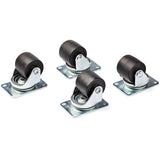 Startech.Com Ruedas De Servicio Pesado Para Racks O Armarios De Servidores - Juego De 4 Ruedas Universales M6 De 2 Pulgadas - Patrón De 45x75mm - Para Racks De 4 Columnas - De Plástico Y Acero (Rkcaster2)