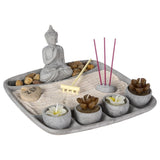 Jardín Zen Cemento Gris 24x24x12cm