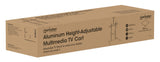 Manhattan 462563 Tv-Wagen 60-100" 80kg Vesa 1000x600 Neigbar Kamera- Av-Ablage Rollen Silver Black