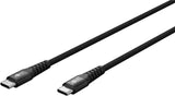 Goobay Usb-C Supersoft Textile Cable With Metal Plugs, 2 M, Black