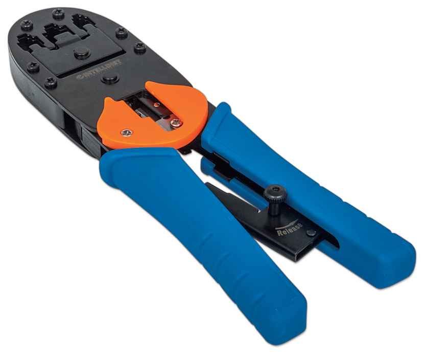 EAN 0766623211048 - Intellinet 211048 crimpadora Herramienta para prensar Negro, Azul, Naranja imagen 2