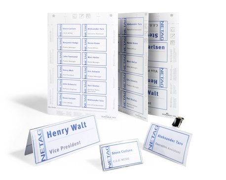 Insertar Carteles Durable Badgemaker 60x90mm 160 Piezas Blanco