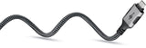Cable Ethernet Goobay Usb-C 3.2 Gen2 Macho > Rj-45 Macho, Adaptador Lan Negro Plata, 7,5 Metros, Cubierta Textil Trenzada 70753
