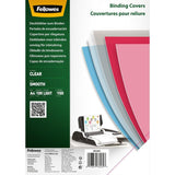 Fellowes Clear Pet Binding Cover 150 Micron A4 [Pack 100] 5384501