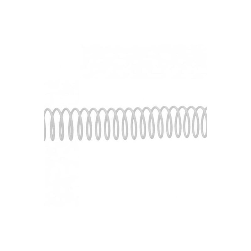 Fellowes Espiral Metálica Paso 5:1 14mm A4 Blanco Pack 100 Ud