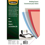 Fellowes Pack De 100 Portadas Para Encuadernar De Pvc A4 - 300 Micras - Muy Resistentes - Transparente