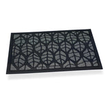 Felpudo Goma/Moqueta Hojas Gris 75x45cm Hidalgo