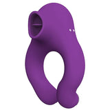 Fenda Anillo Vibrador Con Lengua Estimulador Y Control Remoto 3 Motores Usb Magnético
