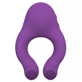 Fenda Anillo Vibrador Con Lengua Estimulador Y Control Remoto 3 Motores Usb Magnético