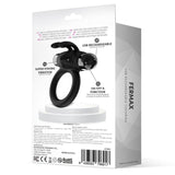 Fermax Anillo Vibrador Con Conejito Usb Silicona Negro