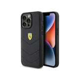 Ferrari Fehcp15xrduk Iphone 15 Pro Max 6.7" Negro Hardcase Quilted Metal Logo