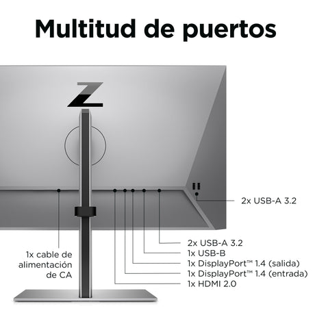 EAN 0196188122938 - HP Z24q G3 QHD Display pantalla para PC 60,5 cm (23.8") 2560 x 1440 Pixeles Quad HD LCD Plata imagen 12