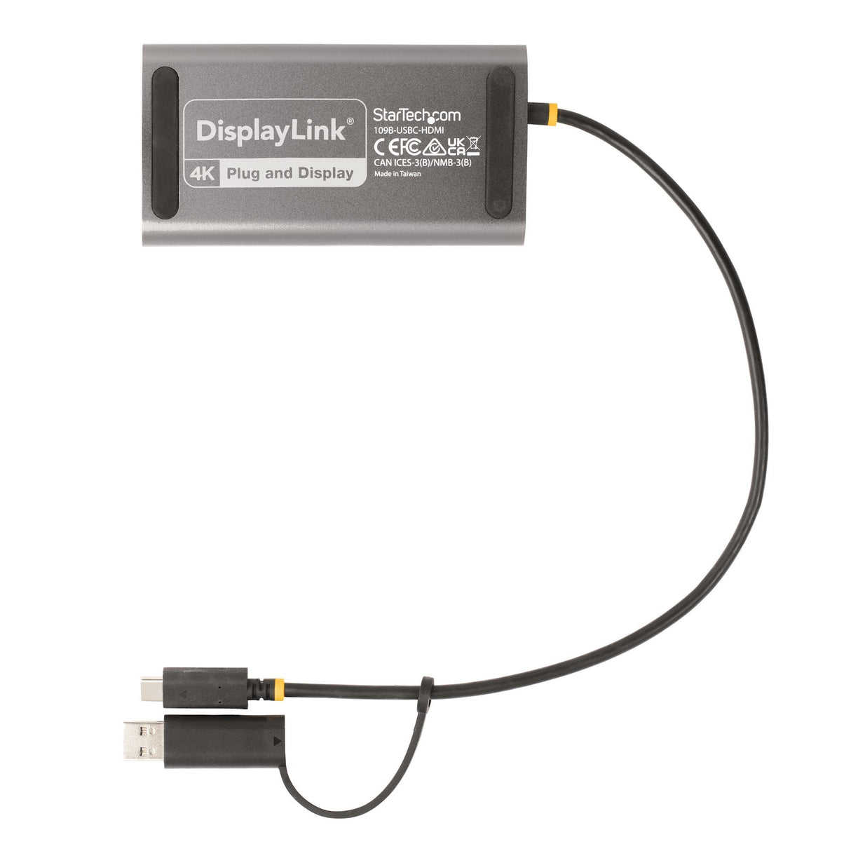Startech Adaptador Usb-C A Hdmi Doble - Usb Tipo C A 2 Monitores Hdmi - 4k 60hz Pd De 100w 30cm