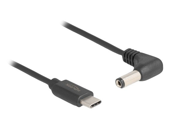 Delock 85398 Cable De Alimentación Usb Type-C A Cc 5,5 X 2,1 Mm Macho En Ángulo 1,5 M