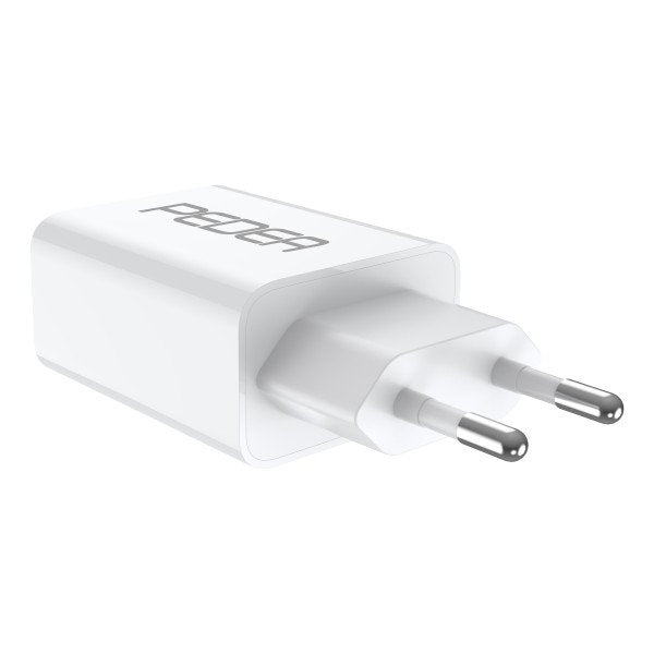 Pedea 20w Usb-C (Pd) Schnellcargador - 2-Ports Mehrfach Handy-Cargador Mit Usb-C Und Usb-A, Weiss