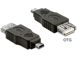 Delock Adaptador Usb Mini Macho > Usb 2.0-A Hembra Otg