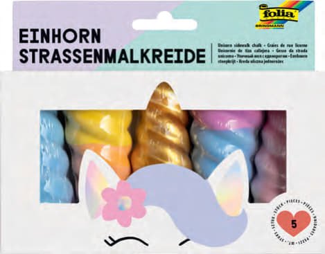Folia Unicornio Strassenmalkreide Farbsortiert
