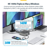 EAN 0065030923118 - StarTech.com 215UE-TB5USB4DOCK base para portátil y replicador de puertos Alámbrico Gris imagen 7