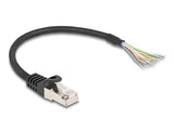 Delock 80203 Cable Rj50 Macho A Extremos Abiertos S/Ftp 0,25 M Negro