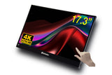 EAN 0023942322122 - Verbatim 32239 pantalla para PC 43,9 cm (17.3") 3840 x 2160 Pixeles 4K Ultra HD LCD Pantalla táctil Negro imagen 1