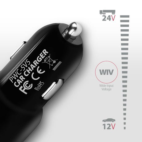 EAN 8595247904355 - Axagon PWC-5V5 cargador de dispositivo móvil Teléfono móvil, Smartphone, Tableta, Universal Negro Encende imagen 3