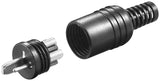 Conector De Altavoz Punto Y Raya Macho Negro
