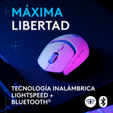 Ratón Inalámbrico Logitech G G309 Gaming Óptico 6 Botones Bluetooth 2.4 Ghz Logitech Lightspeed Blanco