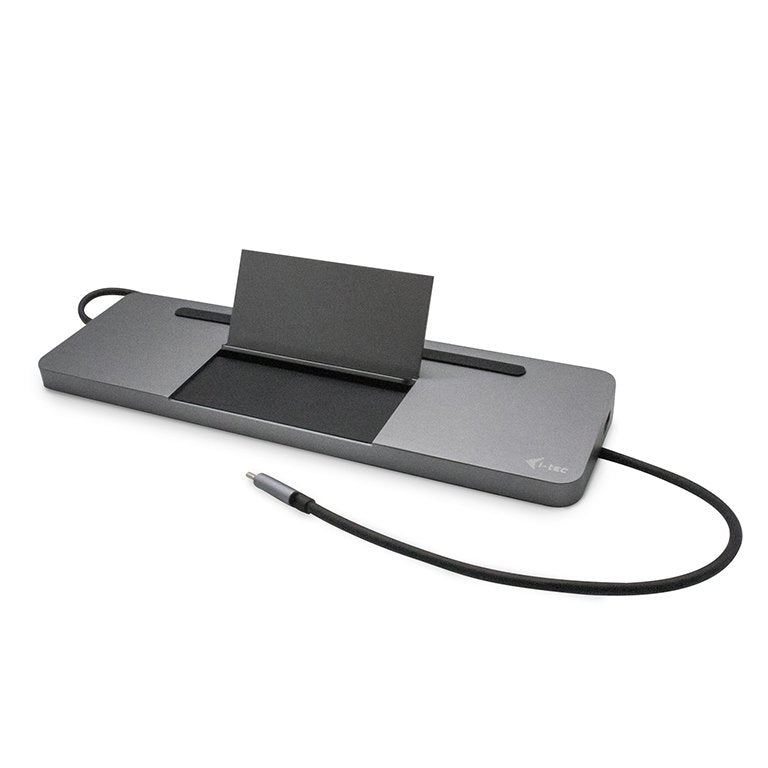 I-Tec Usb-C Metal Ergonomic 4k 3x Display Docking Station With Power Delivery 85 W + I-Tec Universal Charger 112 W