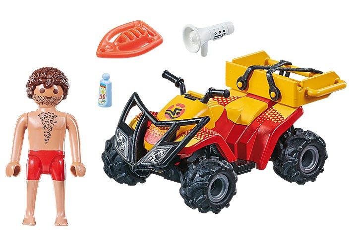 Playmobil 71040 Rettungsschwimmer-Quad, Konstruktionsspielzeug 71040