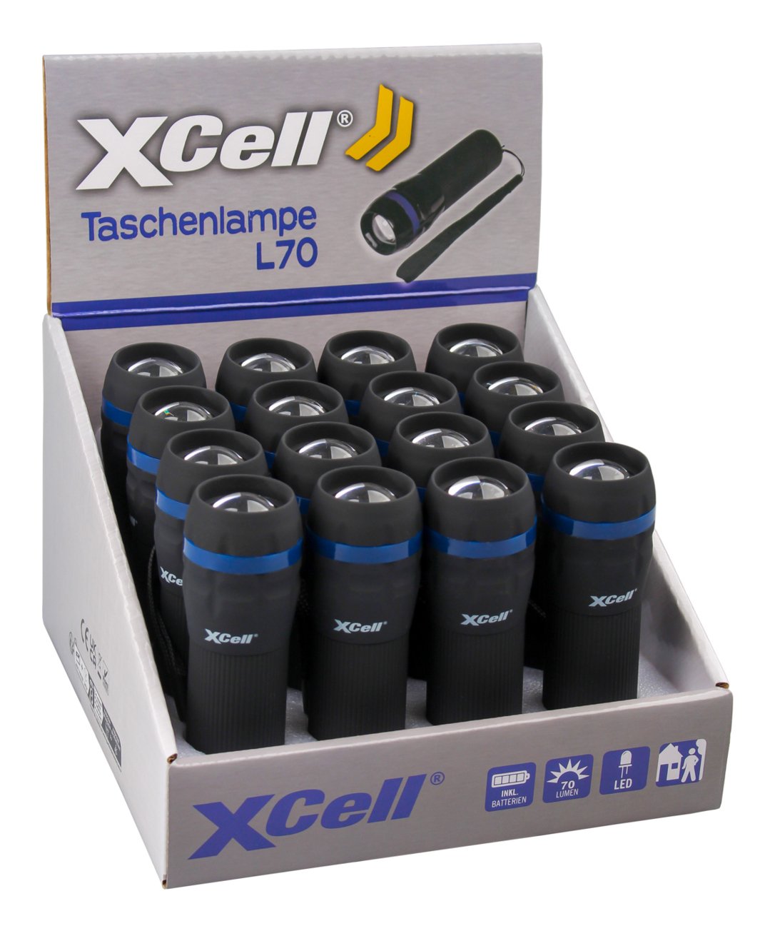 EAN 4042883463639 - XCell L70 Negro Linterna de mano LED imagen 10