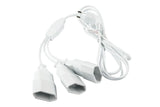 Kabelmeister Euro-Cable Alargador Con 3 Conectores Hembra, 0.25m