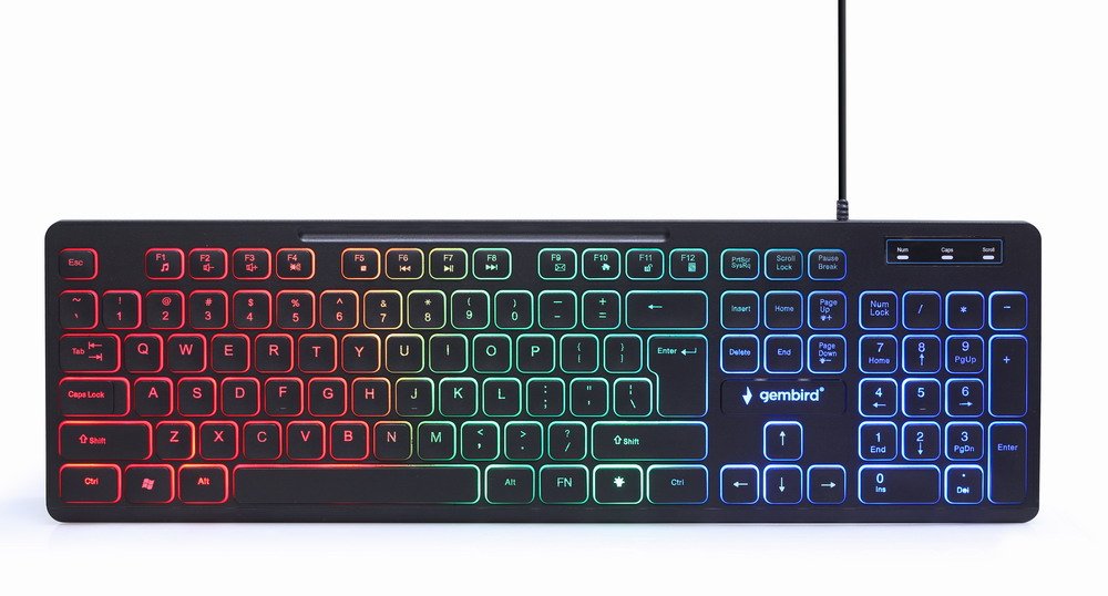 EAN 8716309120470 - Gembird KBS-UML-01 teclado Ratón incluido Hogar USB QWERTY Inglés de EE. UU. Negro imagen 4