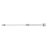 Kabel Usb2.0 A/M Do Micro Usb + Usb-C, 1.2m