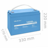 EAN 5901878537054 - Qoltec 53705 batería de vehículos Fosfato de hierro-litio (LiFePo4) 100 Ah 12,8 V 100 A Coche imagen 7